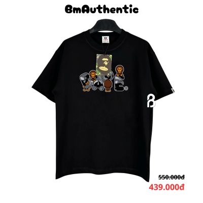 Áo Thun Bape Baby Milo Ape Logo Cotton Cao Cấp Form Rộng - BM Authentic