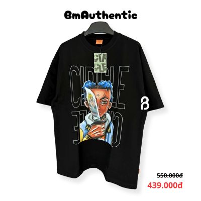 Áo Thun Circle Blue Hair Warrior Cotton Cao Cấp Form Rộng - BM Authentic