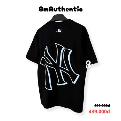 Áo Thun MLB New York Yankees Big Logo Cotton Cao Cấp Form Rộng - BM Authentic