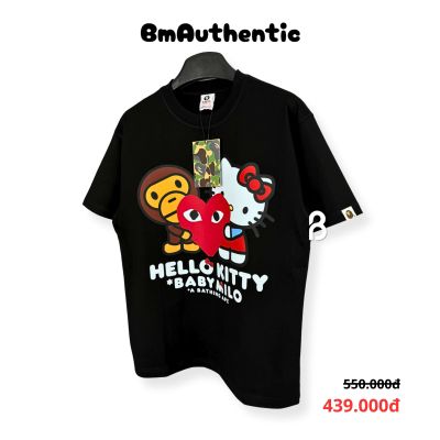 Áo Thun BAPE Hello Kitty Baby Milo Cotton Cao Cấp Form Rộng - BM Authentic