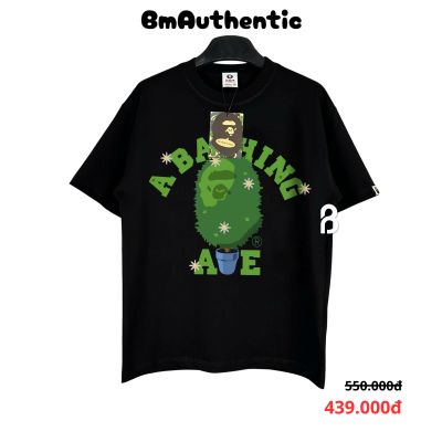 Áo Thun Bape Tree Pot Green Cotton Cao Cấp Form Rộng - BM Authentic