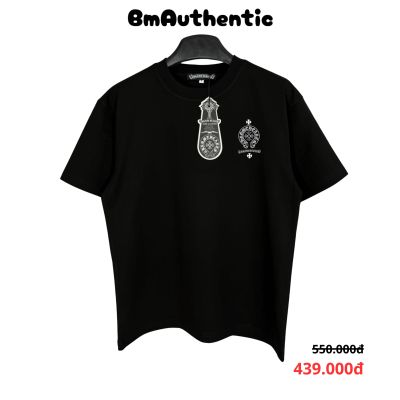 Áo Thun Chrome Hearts Double Black Cross Cotton Cao Cấp Form Rộng - BM Authentic