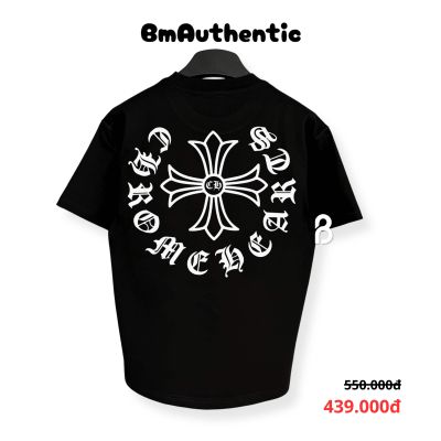 Áo Thun Chrome Hearts Gothic Cross Cotton Cao Cấp Form Rộng - BM Authentic