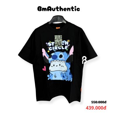 Áo Thun Circle Stitch Cartoon Cotton Cao Cấp Form Rộng - BM Authentic