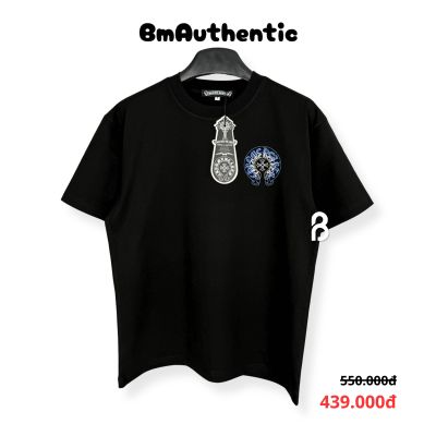 Áo Thun Chrome Hearts Spiral Cross Blue Cotton Cao Cấp Form Rộng - BM Authentic