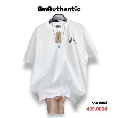Áo Thun Stussy Bighead White Cotton Cao Cấp Form Rộng - BM Authentic