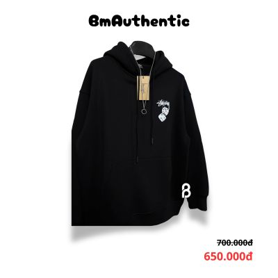 Hoodie Stussy Dice Logo Cotton Cao Cấp Form Rộng - BM Authentic