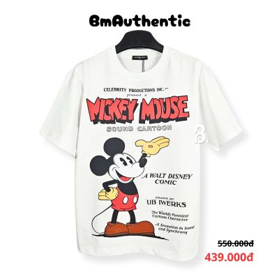 Áo Thun Authentic Mickey Mouse Classic Cartoon Cotton Cao Cấp Form Rộng - BM Authentic