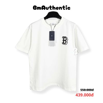 Áo Thun MLB Boston Red Sox Logo Cotton Cao Cấp Form Rộng - BM Authentic