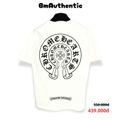 Áo Thun Chrome Hearts Classic Horseshoe Black Cotton Cao Cấp Form Rộng - BM Authentic