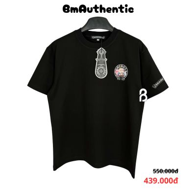 Áo Thun Chrome Hearts Hắc Bạch Trư Bát Giới Cartoon Cotton Cao Cấp Form Rộng - BM Authentic