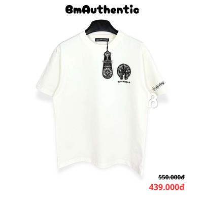 Áo Thun Chrome Hearts Gothic Double Cross Cotton Cao Cấp Form Rộng - BM Authentic