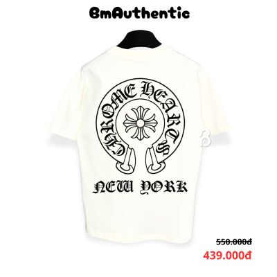Áo Thun Chrome Hearts New York Horseshoe Cotton Cao Cấp Form Rộng - BM Authentic