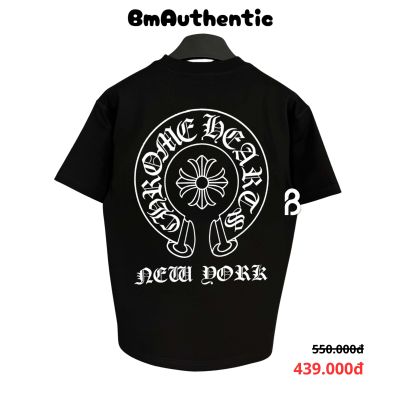 Áo Thun Chrome Hearts New York Horseshoe Cotton Cao Cấp Form Rộng - BM Authentic