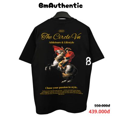 Áo Thun Circle Napoleon Athleisure Cotton Cao Cấp Form Rộng - BM Authentic