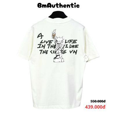 Áo Thun Circle Statue of Liberty Ice Cream Cotton Cao Cấp Form Rộng - BM Authentic