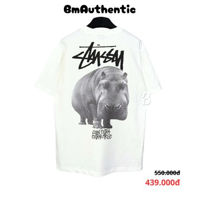 Áo Thun Stussy Hippo Livin Extra Cotton Cao Cấp Form Rộng - BM Authentic