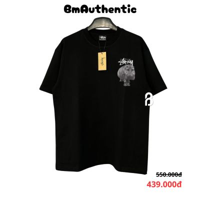 Áo Thun Stussy Hippo Livin Extra Cotton Cao Cấp Form Rộng - BM Authentic