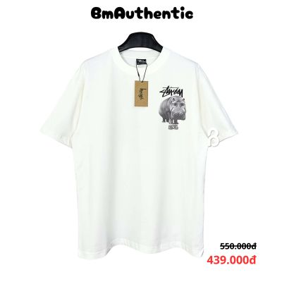 Áo Thun Stussy Hippo Livin Extra Cotton Cao Cấp Form Rộng - BM Authentic
