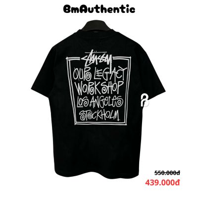 Áo Thun Stussy Yinyang Legacy Cotton Cao Cấp Form Rộng - BM Authentic