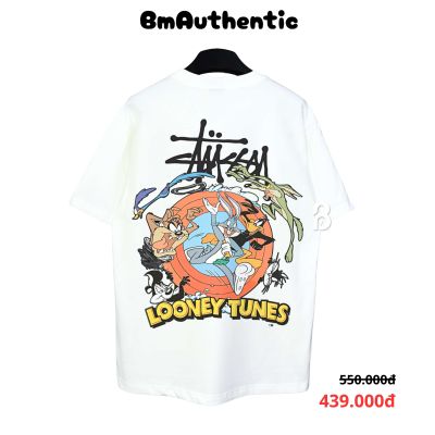 Áo Thun Stussy Looney Tunes Cotton Cao Cấp Form Rộng - BM Authentic