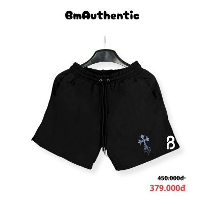 Quần Short Chrome Hearts Diamond Cross Xanh Cotton Cao Cấp - BM Authentic