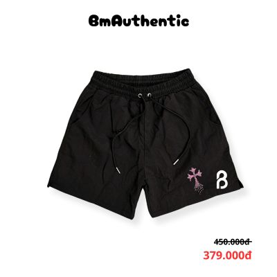 Quần Short Chrome Hearts Diamond Cross Hồng Cotton Cao Cấp - BM Authentic