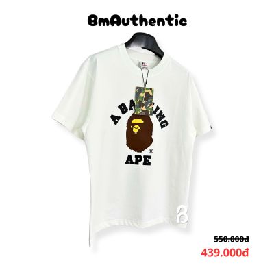 Áo Thun Bape A Bathing Ape Logo Cotton Cao Cấp Form Rộng - BM Authentic