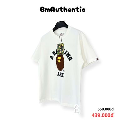Áo Thun Bape A Bathing Ape Logo Cotton Cao Cấp Form Rộng - BM Authentic