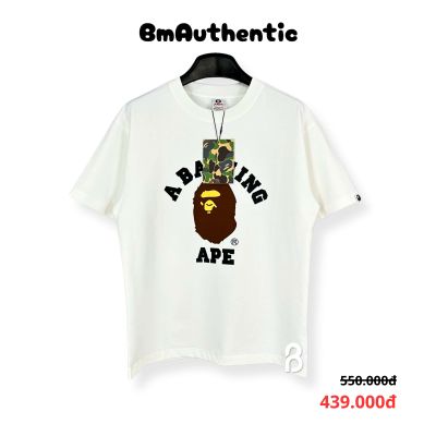 Áo Thun Bape A Bathing Ape Logo Cotton Cao Cấp Form Rộng - BM Authentic
