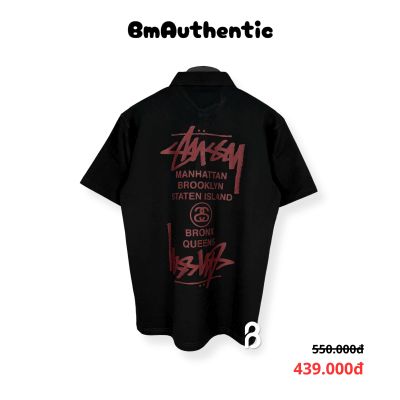 Áo Thun Stussy City Signature Cotton Cao Cấp Form Rộng - BM Authentic