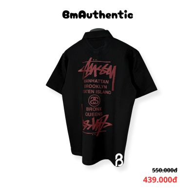 Áo Thun Stussy City Signature Cotton Cao Cấp Form Rộng - BM Authentic