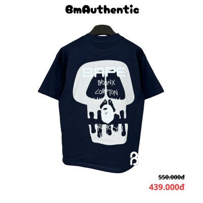 Áo Thun BAPE Stussy Skull Cities Cotton Cao Cấp Form Rộng - BM Authentic