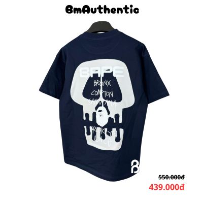 Áo Thun BAPE Stussy Skull Cities Cotton Cao Cấp Form Rộng - BM Authentic