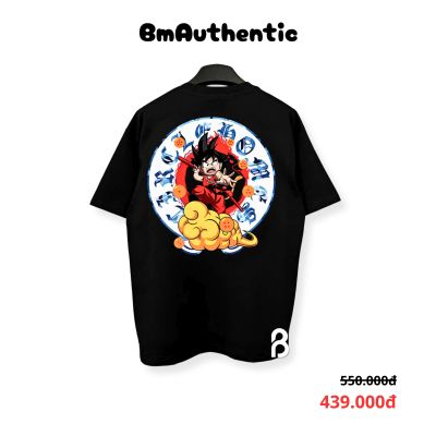 Áo Thun Circle Goku Kid Trắng Cotton Cao Cấp Form Rộng - BM Authentic