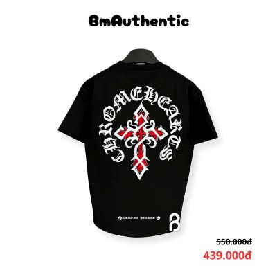 Áo Thun Chrome Hearts Red Cross Cotton Cao Cấp Form Rộng - BM Authentic