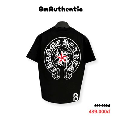 Áo Thun Chrome Hearts Red Star Cotton Cao Cấp Form Rộng - BM Authentic