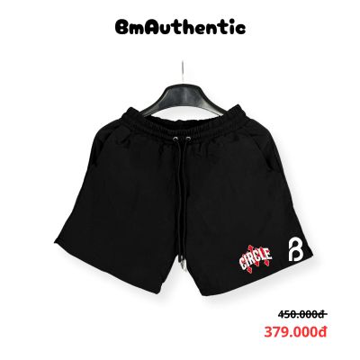 Quần Short CIRCLE Red Scratch Cotton Cao Cấp - BM Authentic