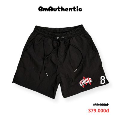 Quần Short CIRCLE Red Scratch Cotton Cao Cấp - BM Authentic