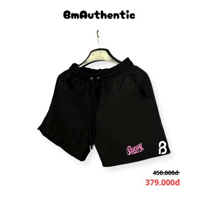 Quần Short Stussy Hồng Signature Cotton Cao Cấp - BM Authentic