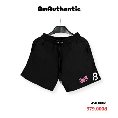 Quần Short Stussy Hồng Signature Cotton Cao Cấp - BM Authentic