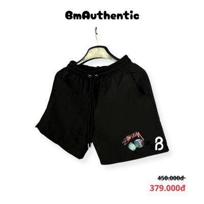 Quần Short Stussy Xúc Xắc Neon Cotton Cao Cấp - BM Authentic