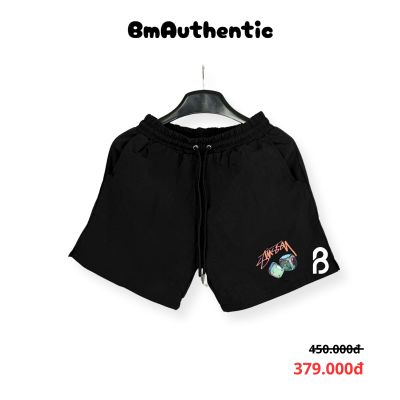 Quần Short Stussy Xúc Xắc Neon Cotton Cao Cấp - BM Authentic