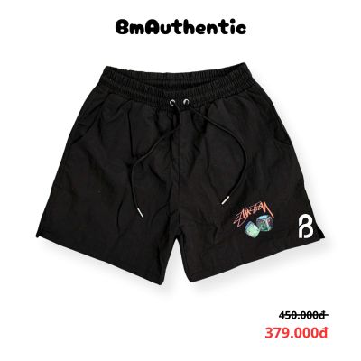 Quần Short Stussy Xúc Xắc Neon Cotton Cao Cấp - BM Authentic