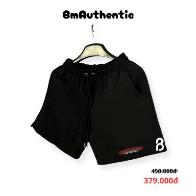 Quần Short Chrome Hearts Logo Curve Cotton Cao Cấp - BM Authentic