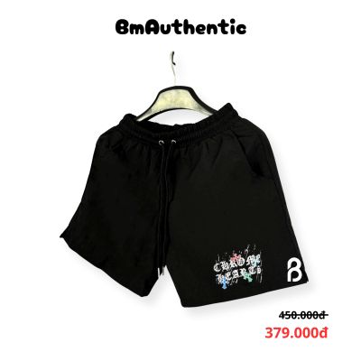 Quần Short Chrome Hearts Graffiti Text Cotton Cao Cấp - BM Authentic
