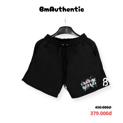 Quần Short Chrome Hearts Graffiti Text Cotton Cao Cấp - BM Authentic