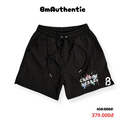Quần Short Chrome Hearts Graffiti Text Cotton Cao Cấp - BM Authentic
