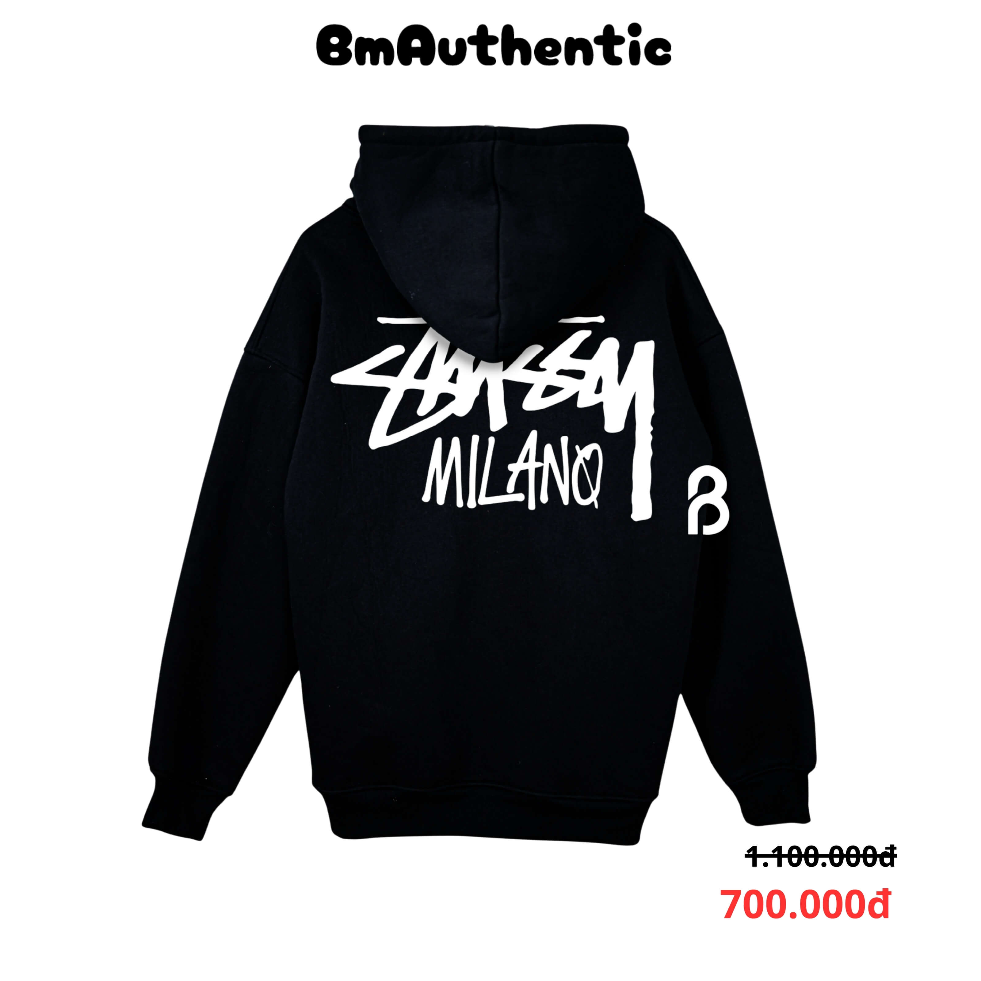 Hoodie Stussy Milano Cotton Cao Cấp Form Rộng Unisex - BM Authentic